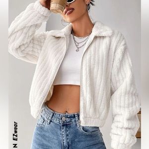 White teddy jacket